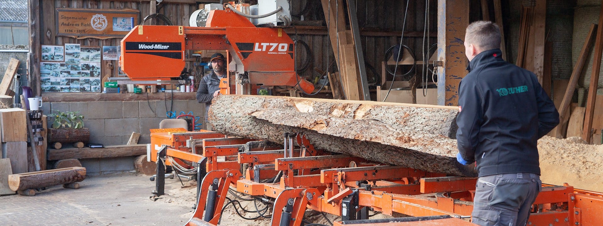 Egy német gazda a Wood-Mizer LT70 fűrészgéppel bővíti a tevékenységét és növeli bevételeit